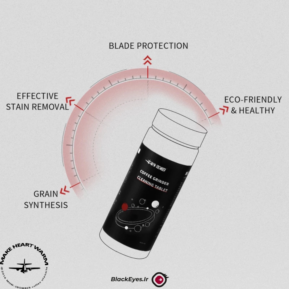  قرص تمیز کننده آسیاب قهوه بمبر وزن 160 گرم | MHW – 3BOMBER Coffee Machine Cleaning Tablet 160g 