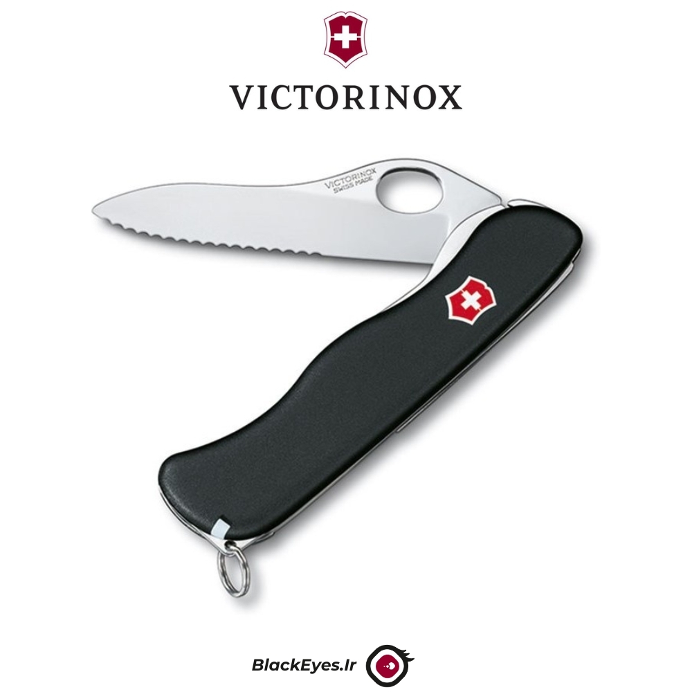  چاقو شکاری 4 کاره ویکتورینوکس دسته مشکی | Victorinox Sentinel 0.8413.3B1 