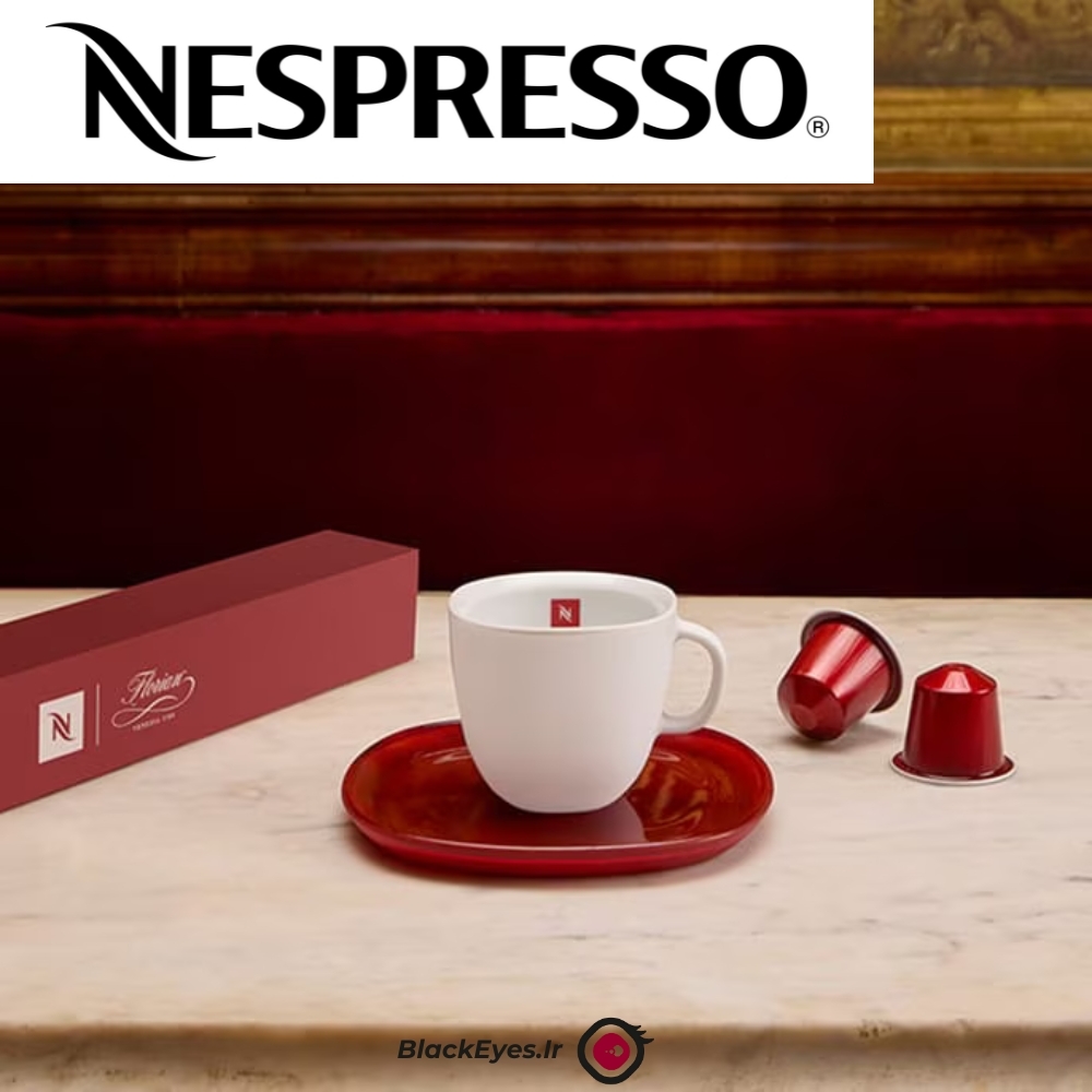 ست فنجان دو عددی نسپرسو مدل Lume Espresso Caffe Florian Set سایز اسپرسو (لیمیتد ادیتشن)