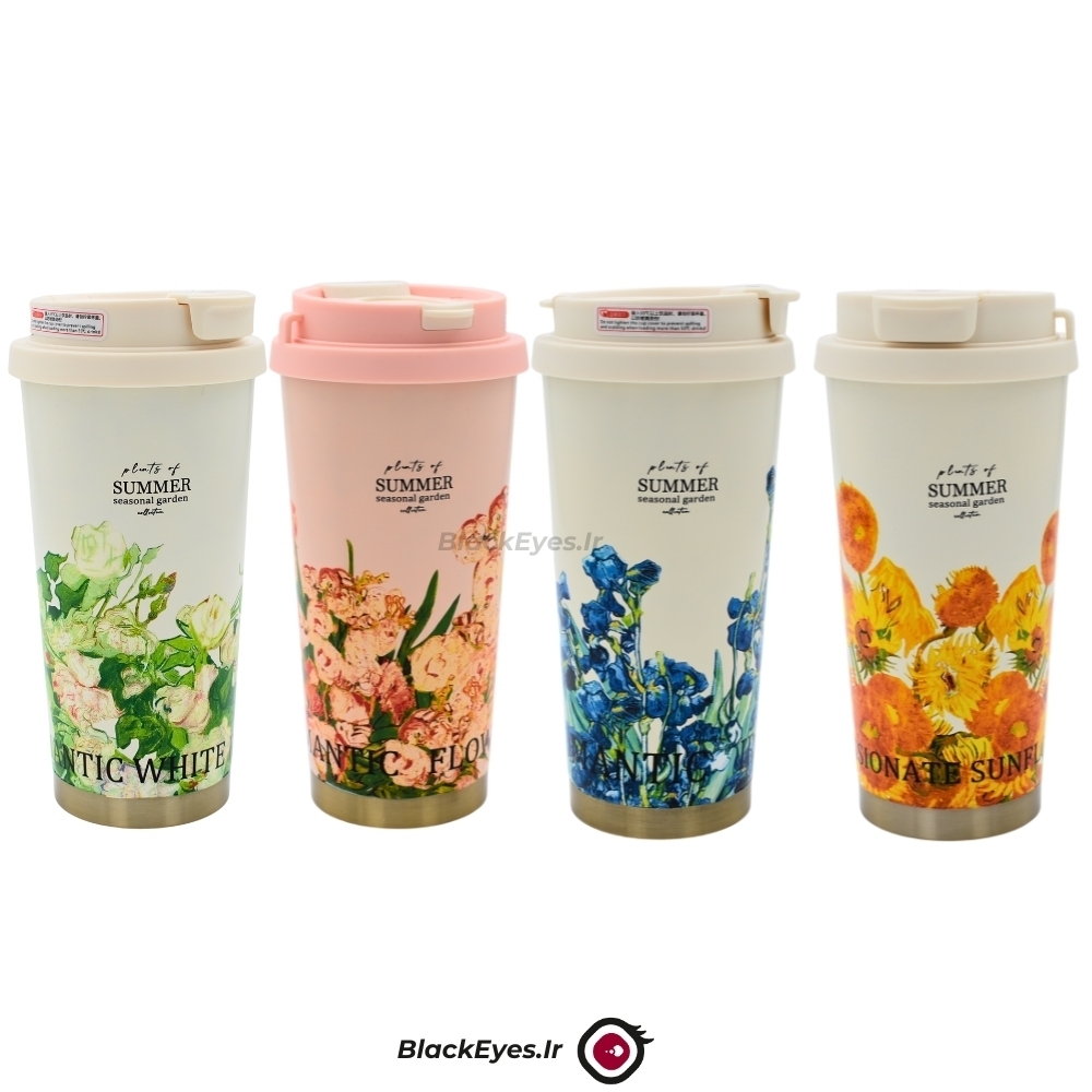 تراول ماگ 2 حالته swig Suck مدل summer seasonal garden گنجایش 530 میلی لیتر