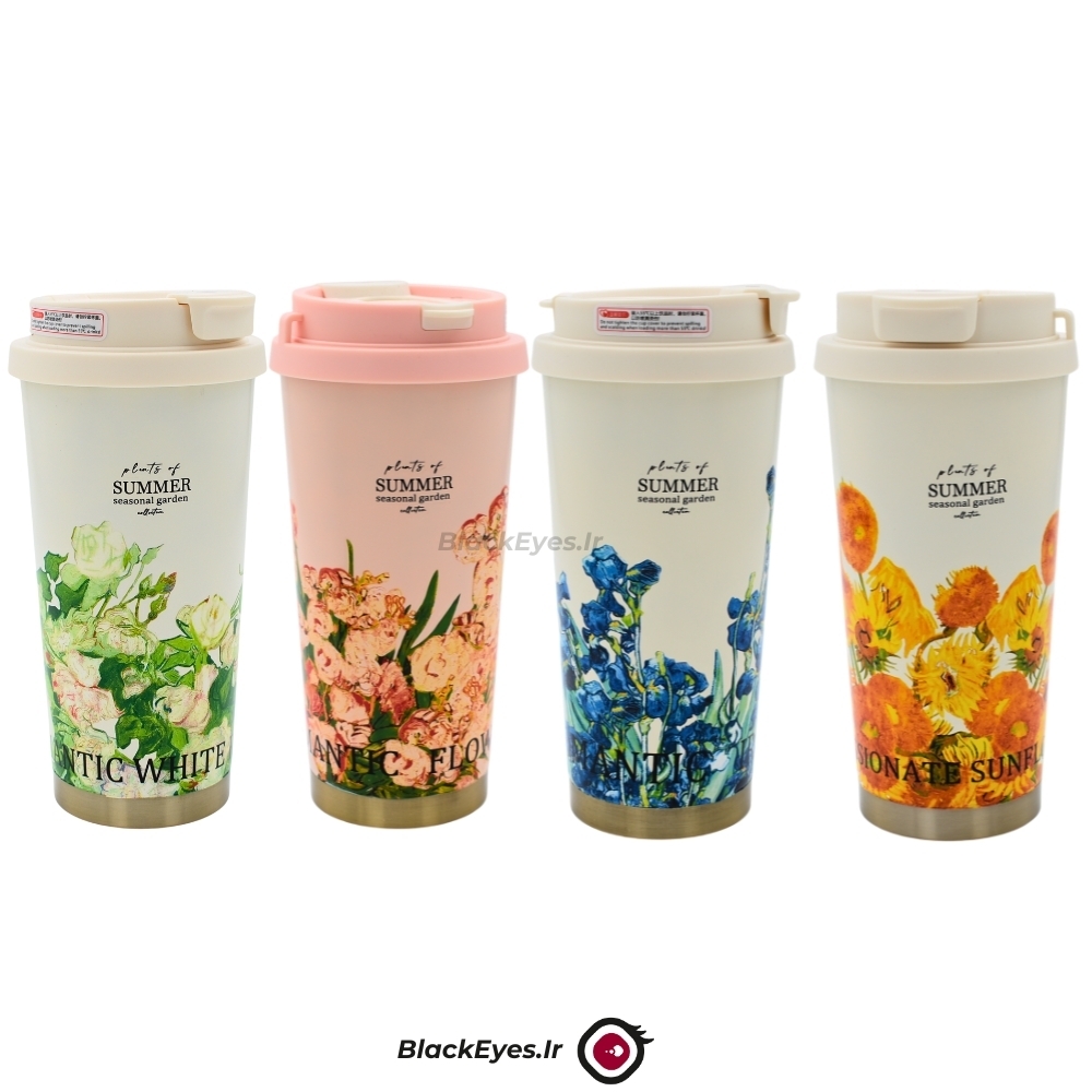  تراول ماگ 2 حالته swig Suck مدل summer seasonal garden گنجایش 530 میلی لیتر 