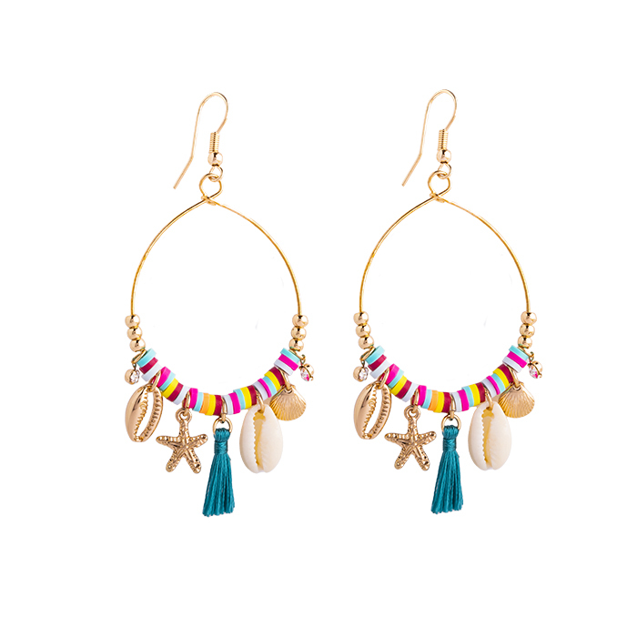 گوشواره آویز دار مدل دریایی | گوشواره | بدلیجات | زیور آلات | بلک آیز