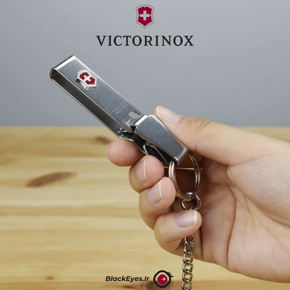  گیره کمری ویکتورینوکس | Victorinox Belt Hanger Key Fob, Stainless Steel 4.1858 