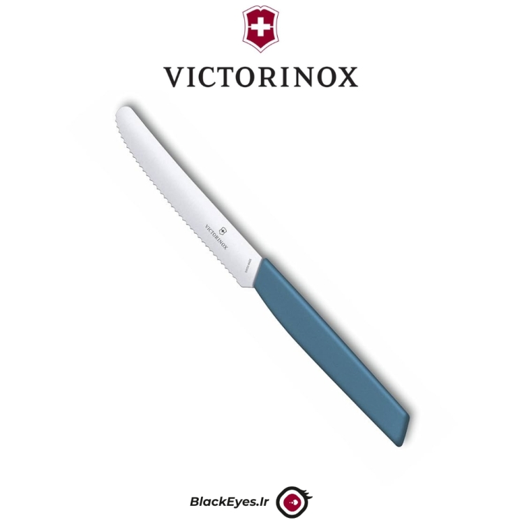 چاقوی دندانه دار سوئیسی ویکتورینوکس آبی روشن | Victorinox table Knife 6.9006.11w2