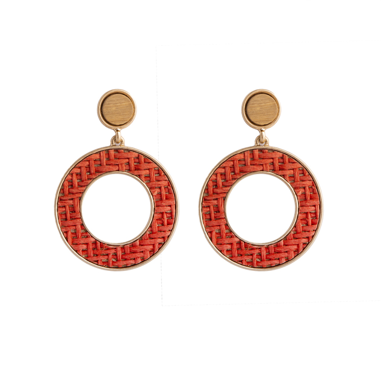 گوشواره حلقه نارنجی | گوشواره | بدلیجات | زیور آلات | بلک آیز