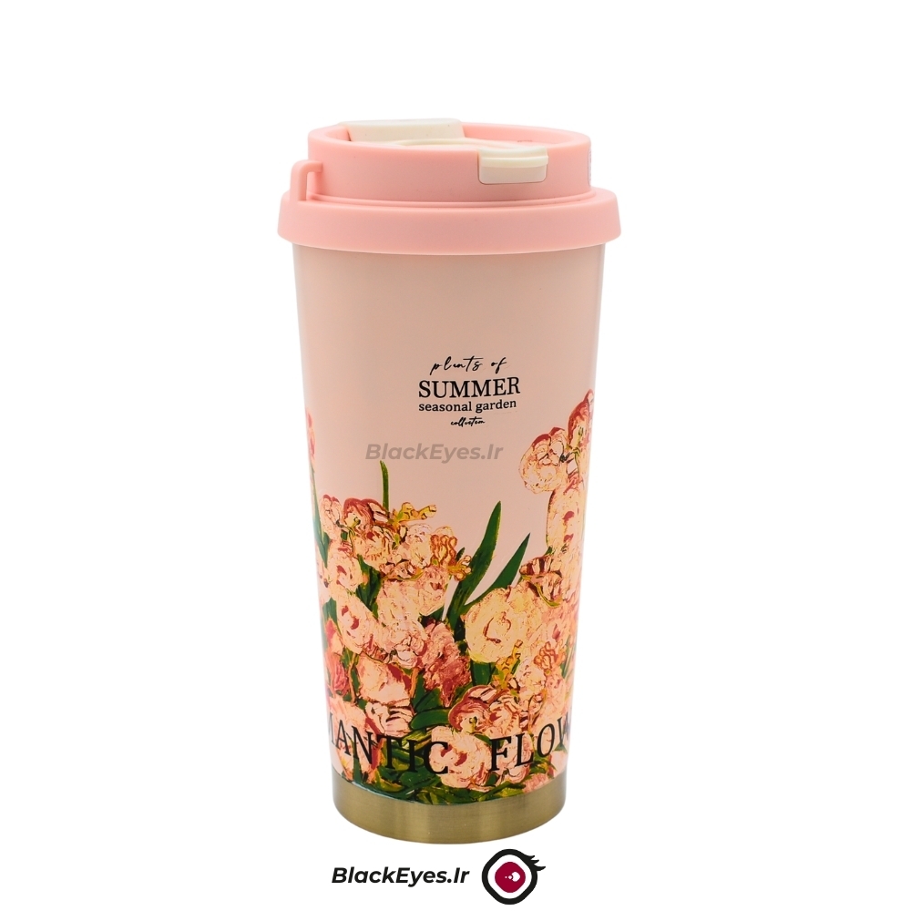  تراول ماگ 2 حالته swig Suck مدل summer seasonal garden گنجایش 530 میلی لیتر 